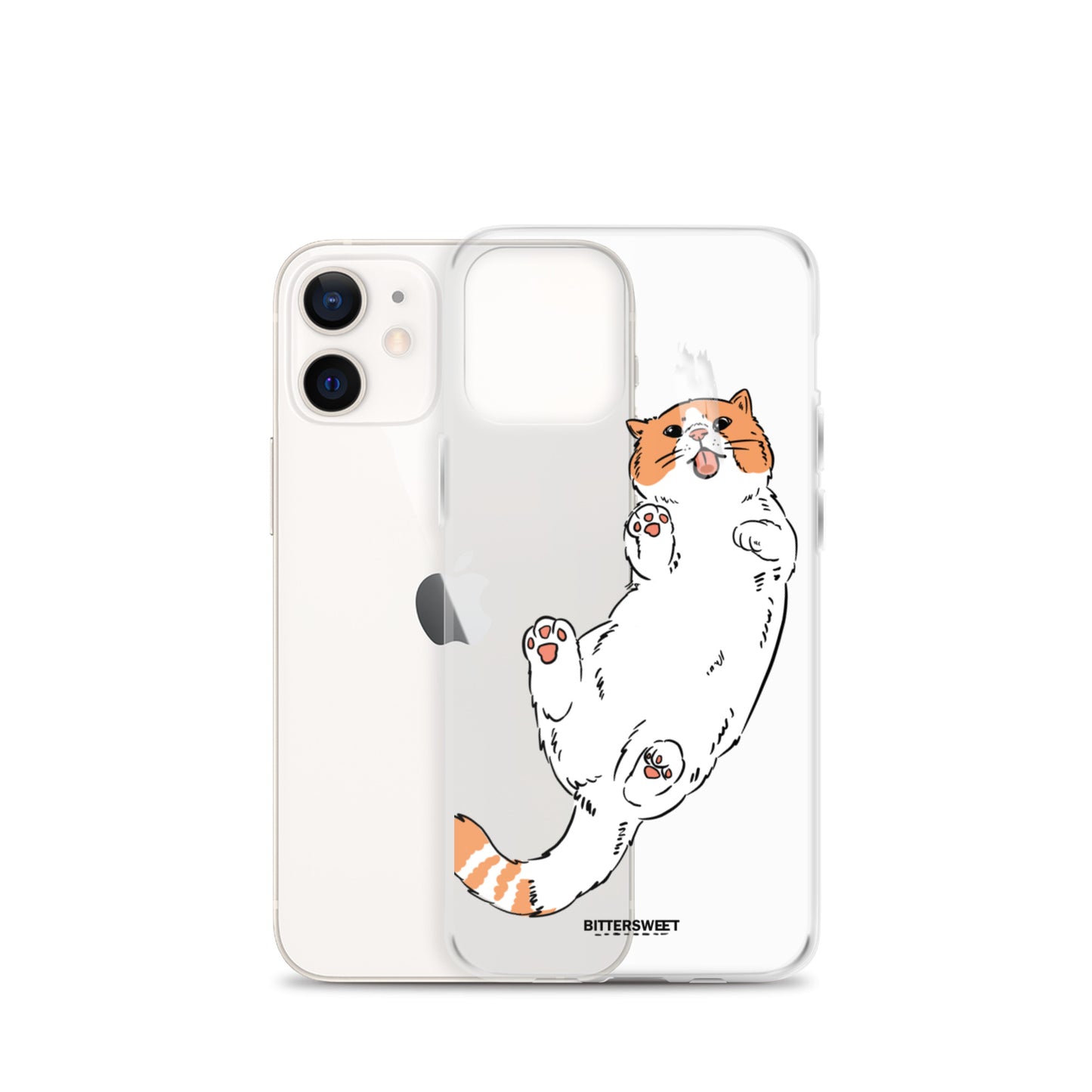 Orange cat iphone case, iphone 7- 14 case