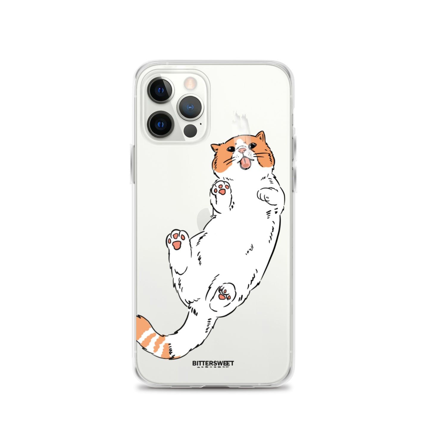 Orange cat iphone case, iphone 7- 14 case