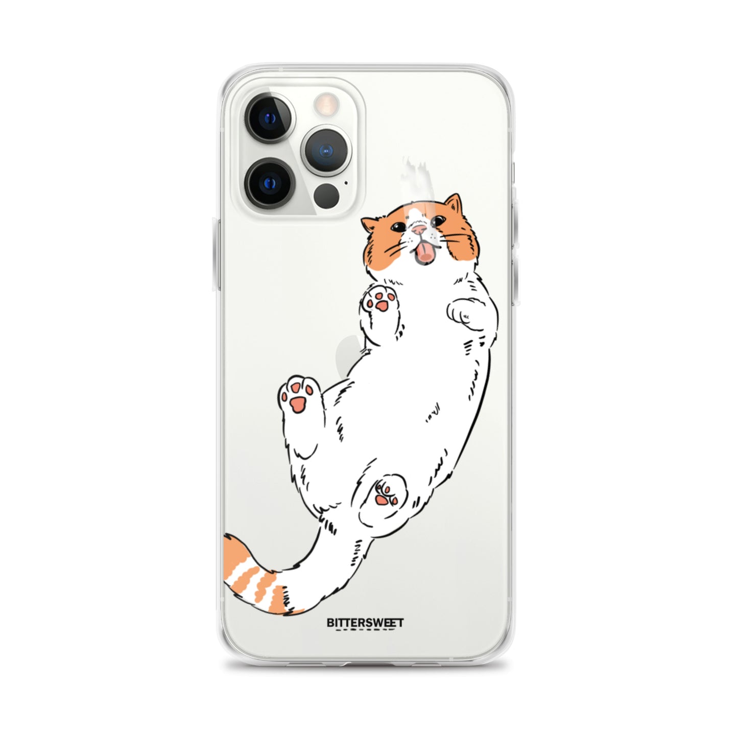 Orange cat iphone case, iphone 7- 14 case