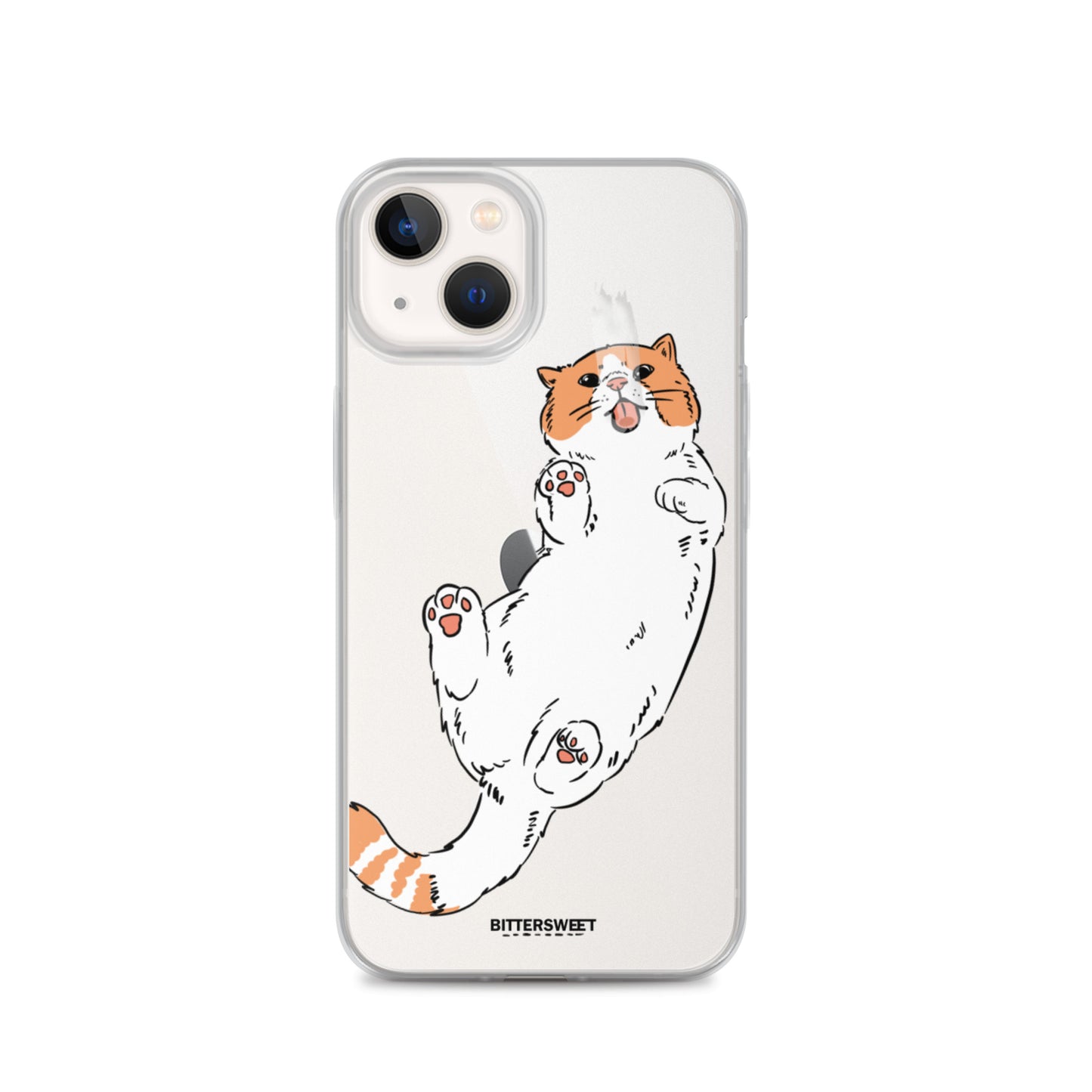 Orange cat iphone case, iphone 7- 14 case