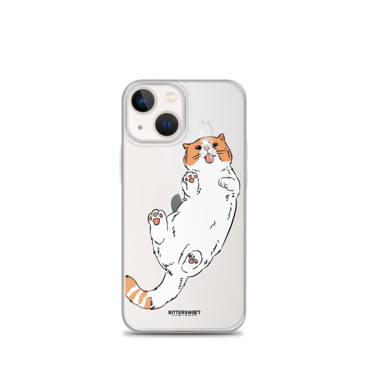 Orange cat iphone case, iphone 7- 14 case