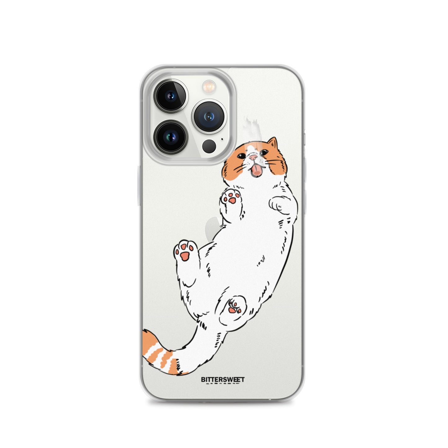 Orange cat iphone case, iphone 7- 14 case