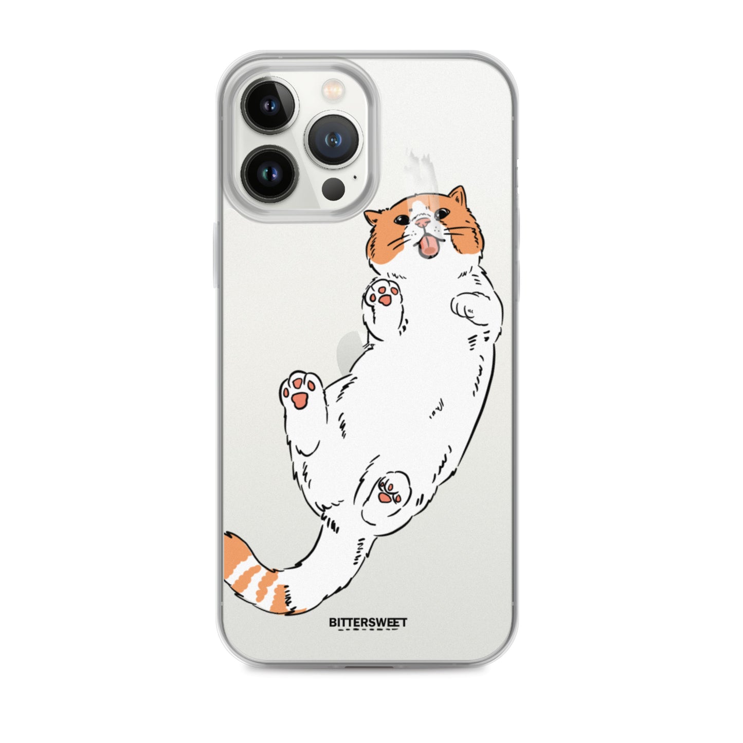 Orange cat iphone case, iphone 7- 14 case