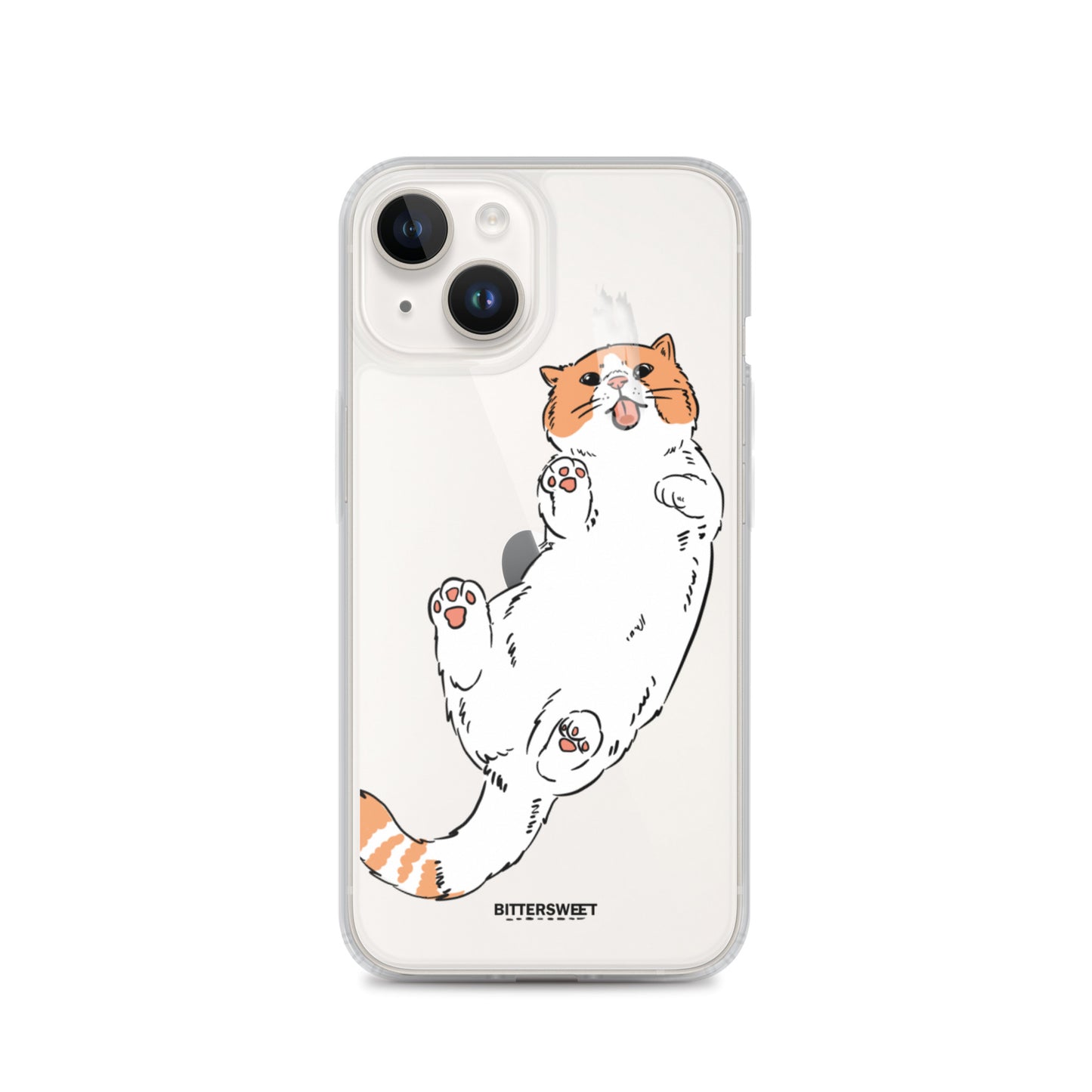 Orange cat iphone case, iphone 7- 14 case