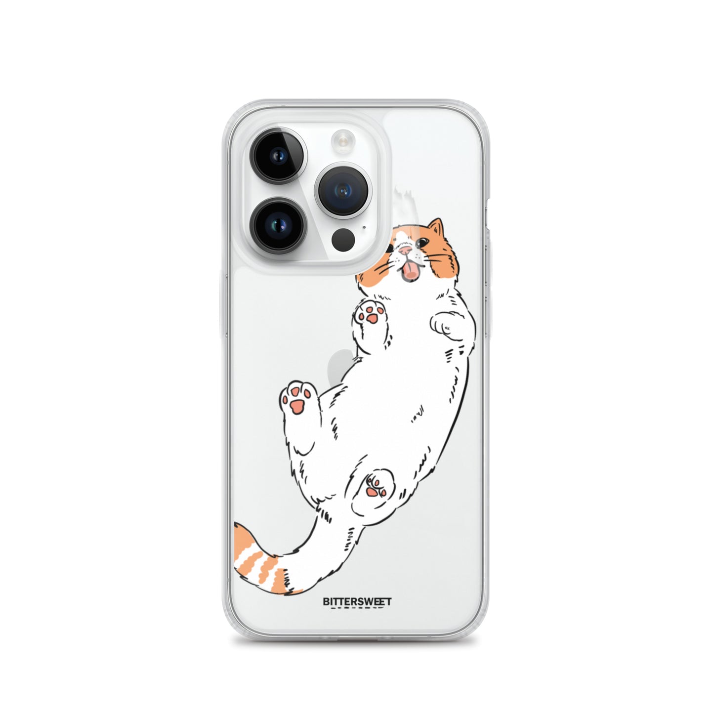 Orange cat iphone case, iphone 7- 14 case