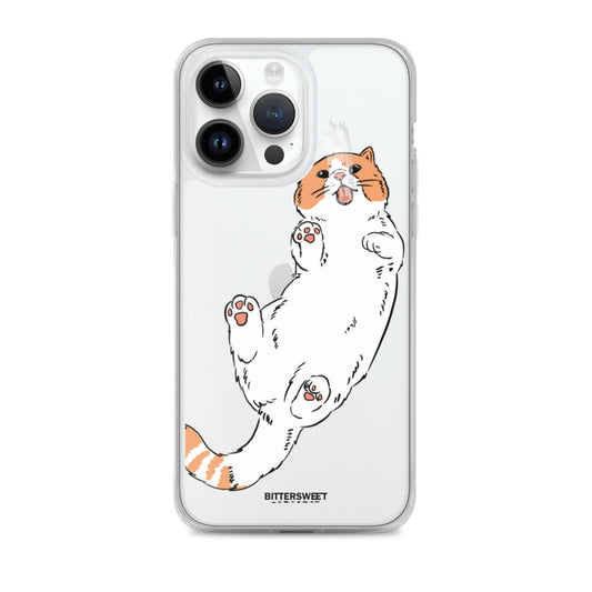 Orange cat iphone case, iphone 7- 14 case