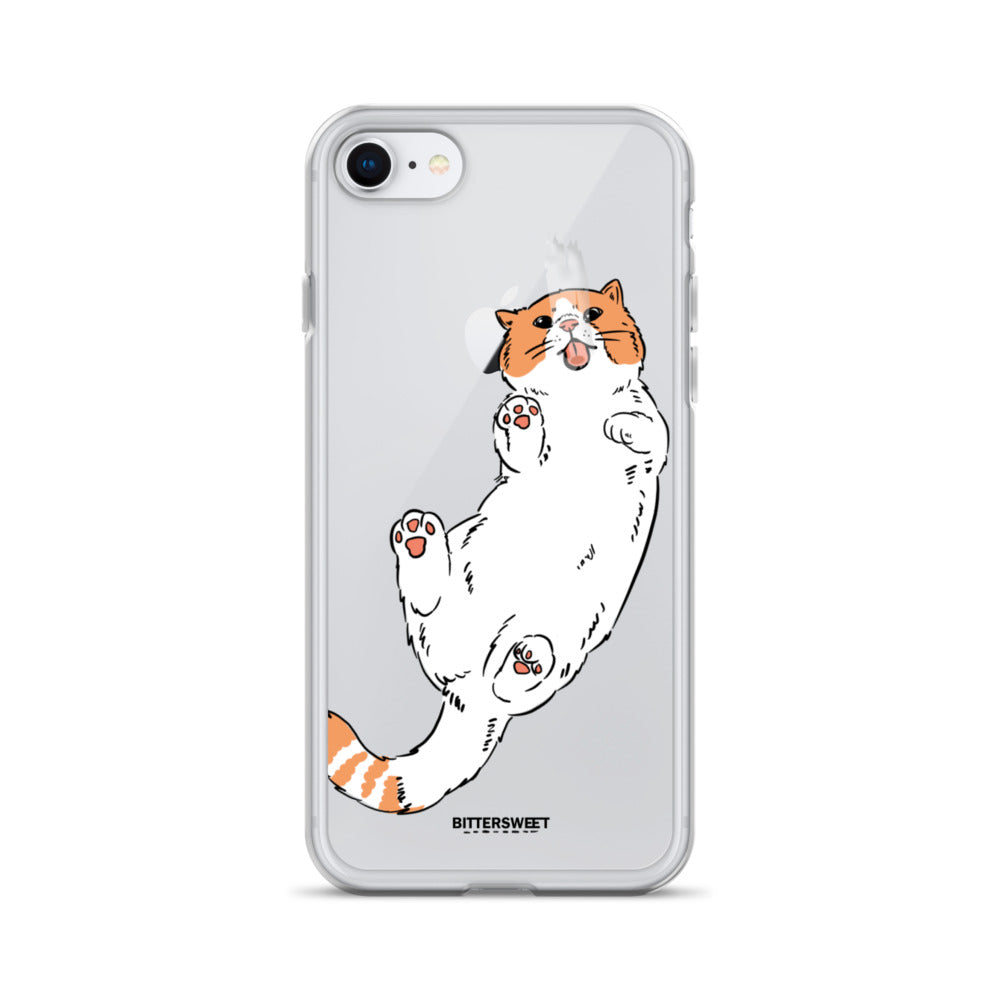 Orange cat iphone case, iphone 7- 14 case