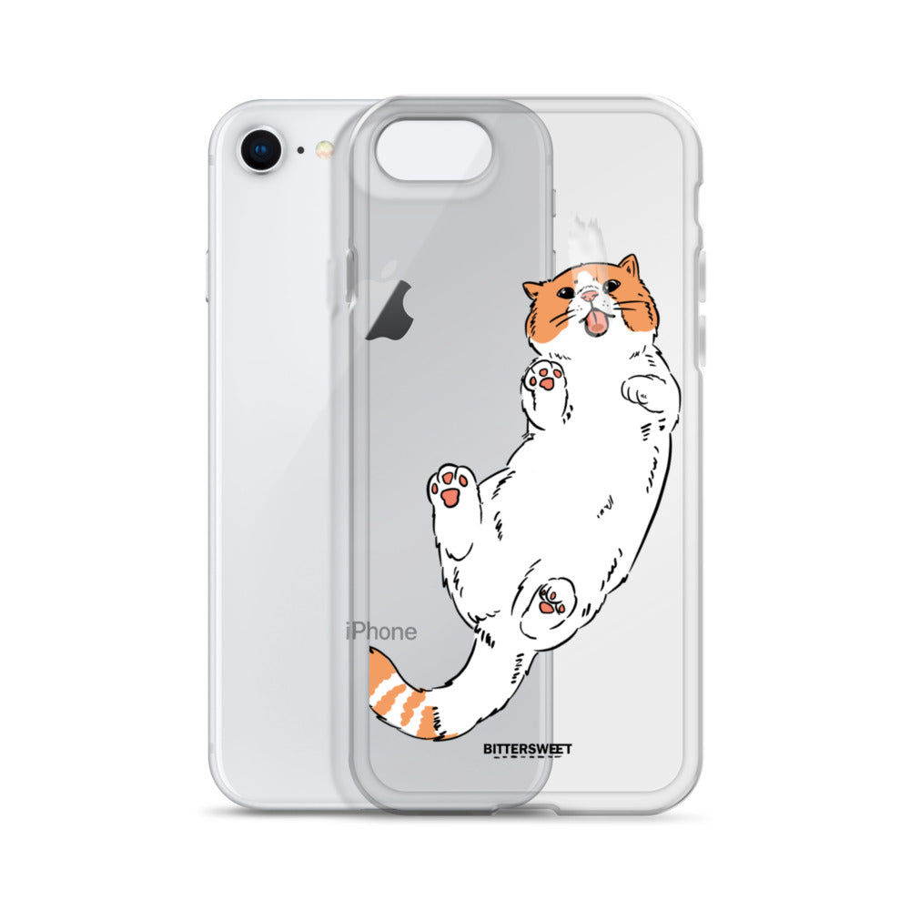 Orange cat iphone case, iphone 7- 14 case