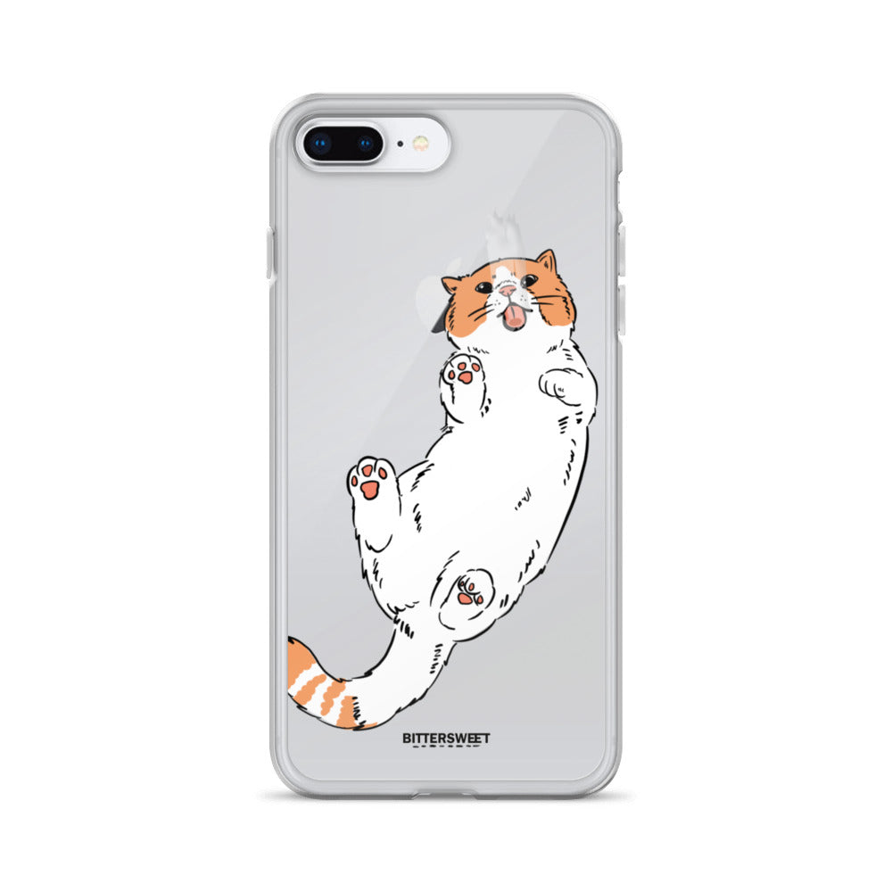 Orange cat iphone case, iphone 7- 14 case