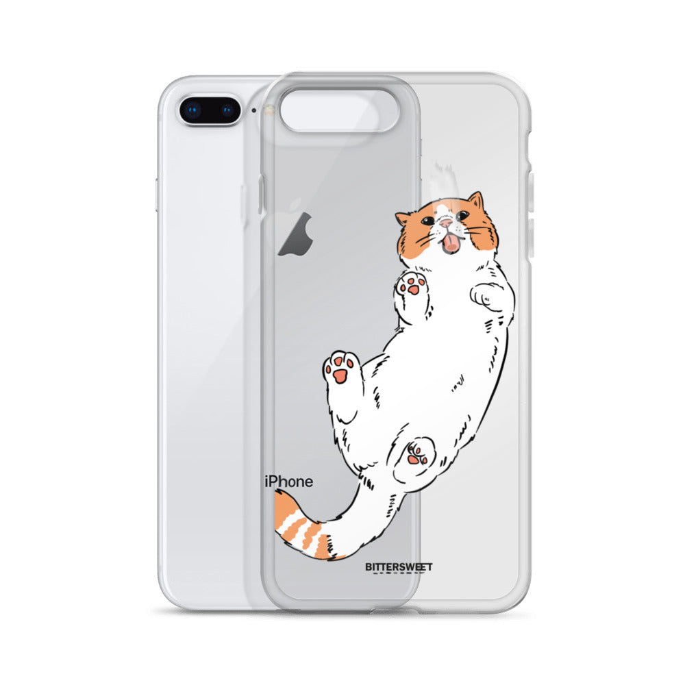 Orange cat iphone case, iphone 7- 14 case