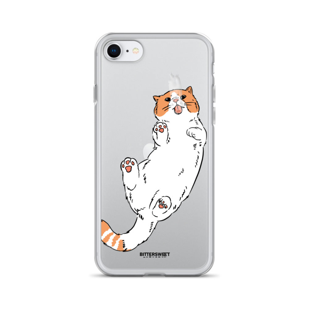 Orange cat iphone case, iphone 7- 14 case