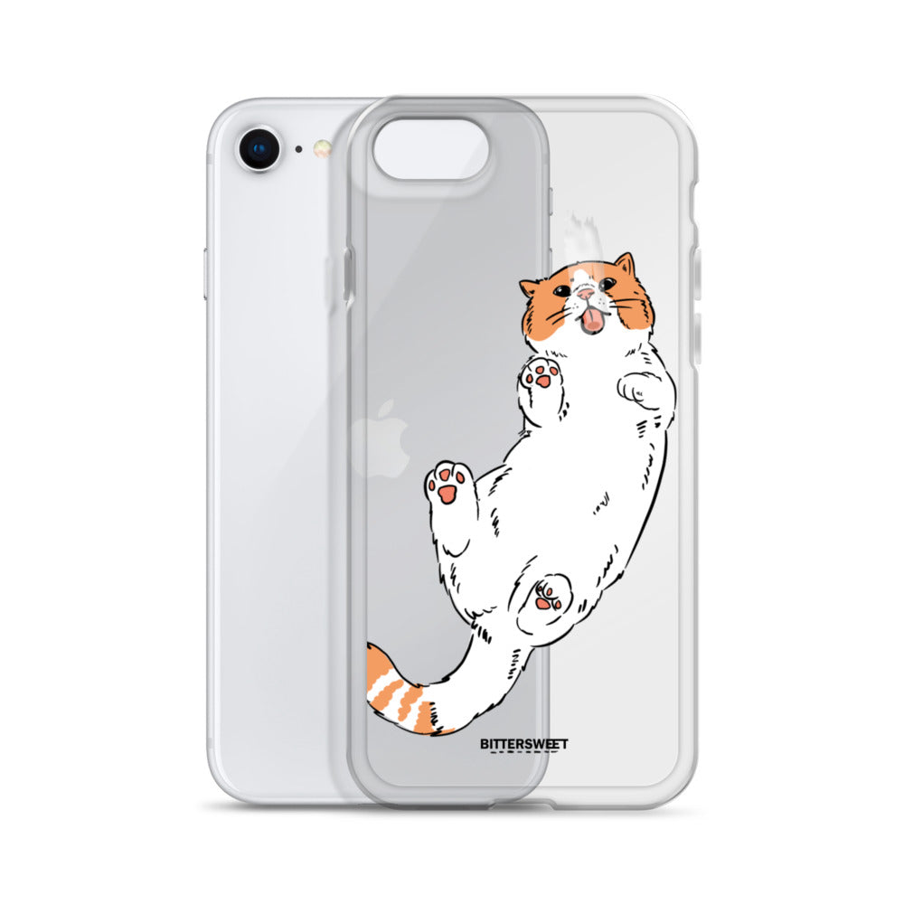 Orange cat iphone case, iphone 7- 14 case