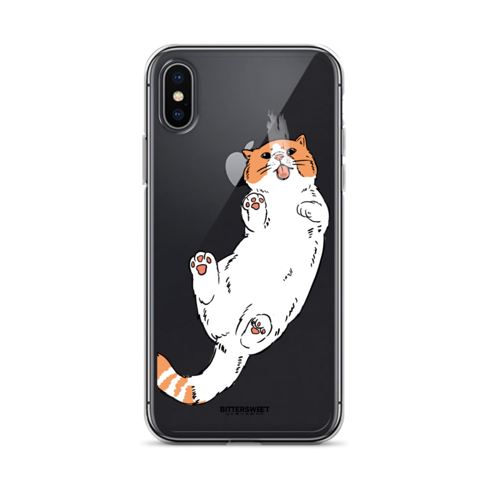 Orange cat iphone case, iphone 7- 14 case