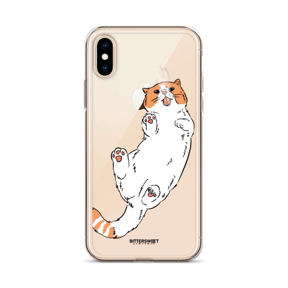 Orange cat iphone case, iphone 7- 14 case