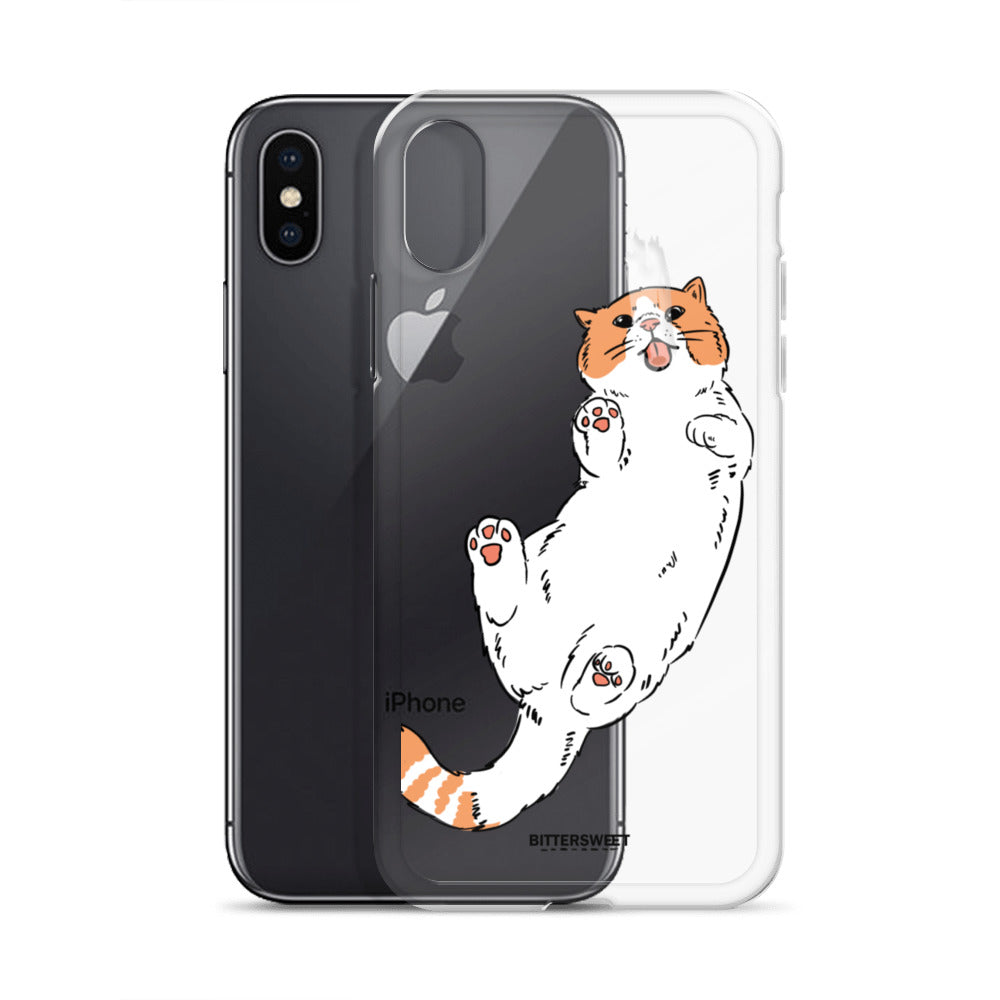 Orange cat iphone case, iphone 7- 14 case