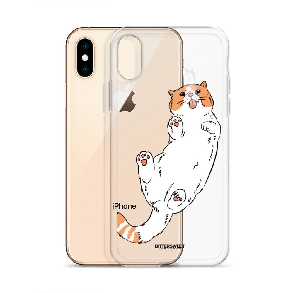 Orange cat iphone case, iphone 7- 14 case