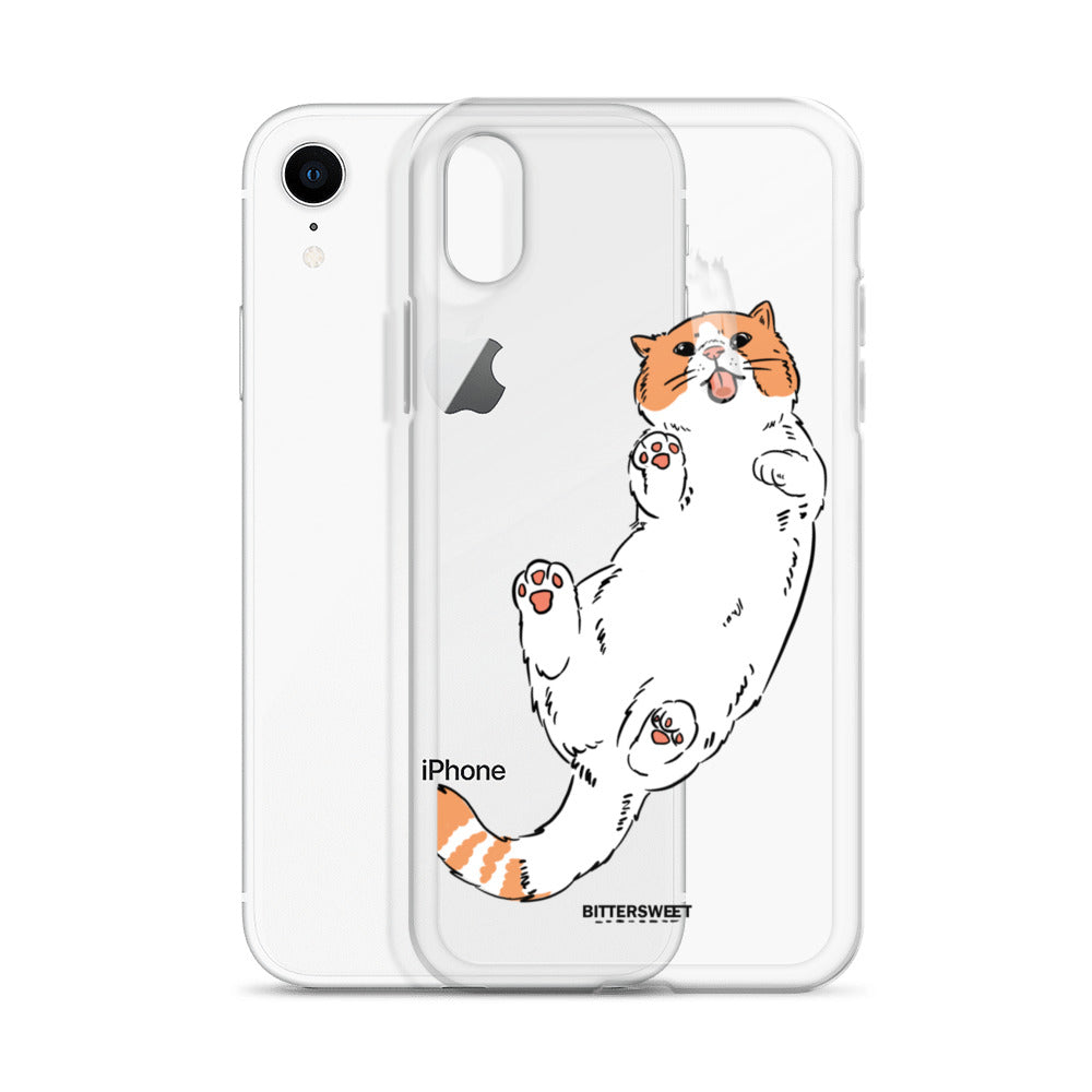 Orange cat iphone case, iphone 7- 14 case