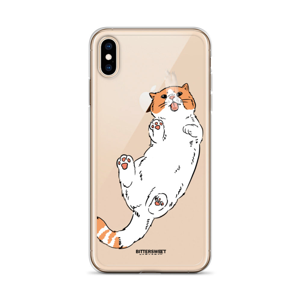 Orange cat iphone case, iphone 7- 14 case