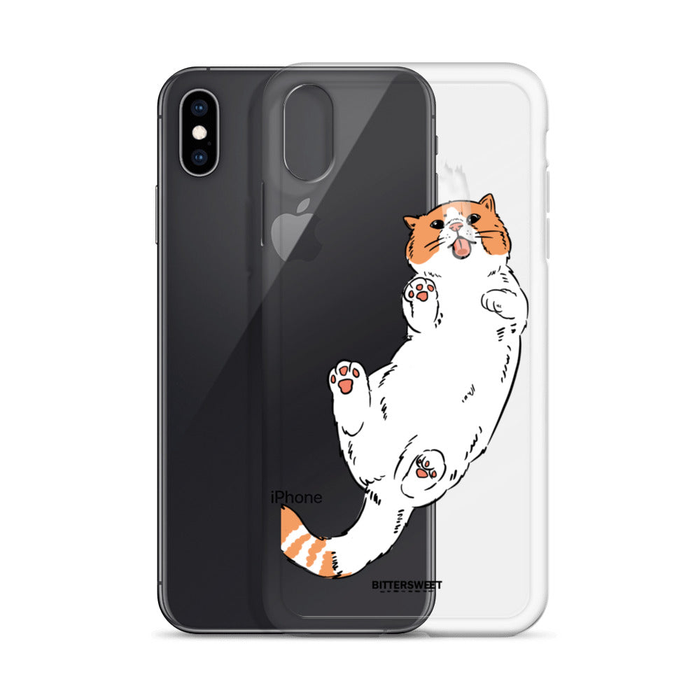 Orange cat iphone case, iphone 7- 14 case