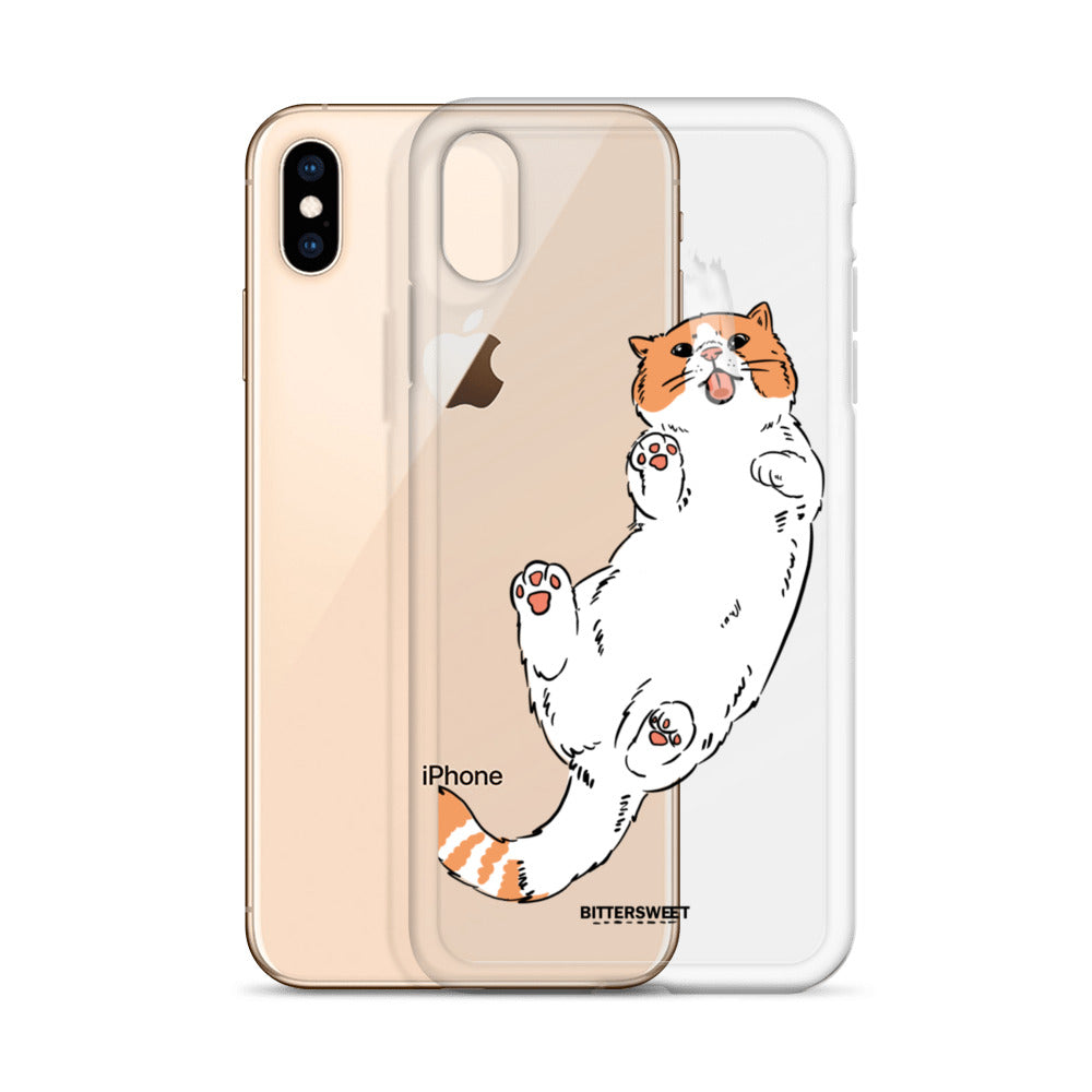 Orange cat iphone case, iphone 7- 14 case