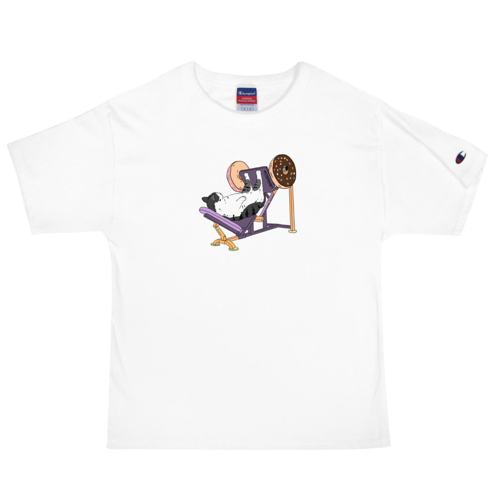 Leg day / Champion T shirt ( Front graphic )