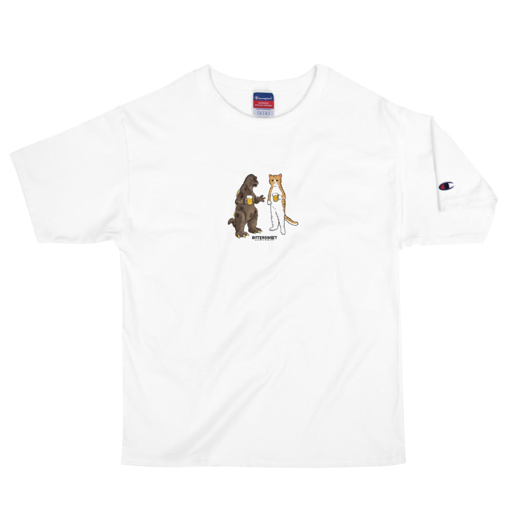 Chillin' with homie X Champion base T shirt