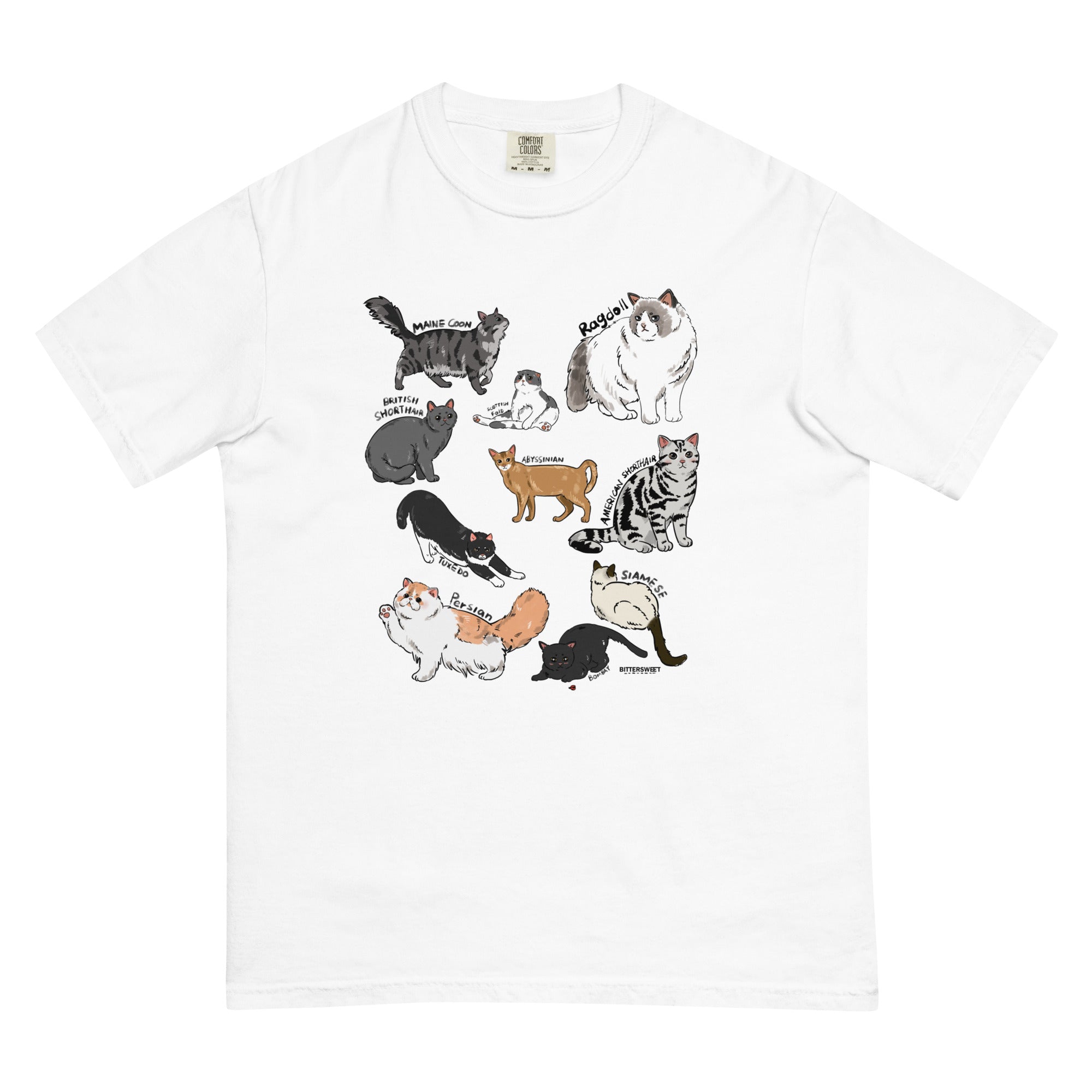 Cat collection short sleeves tees, cat graphic tee