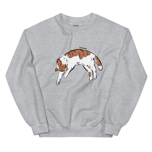 sleepy day cat graphic sweatshirt