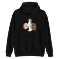 Deadlift fleeced ultra soft hoodie Black.Cat graphic hoodies