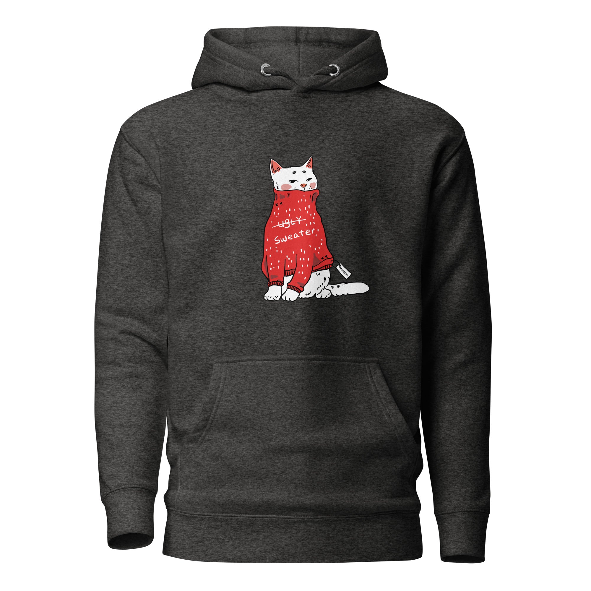 Too cute for ugly sweatshirt, Christmas hoodie, holiday hoodies