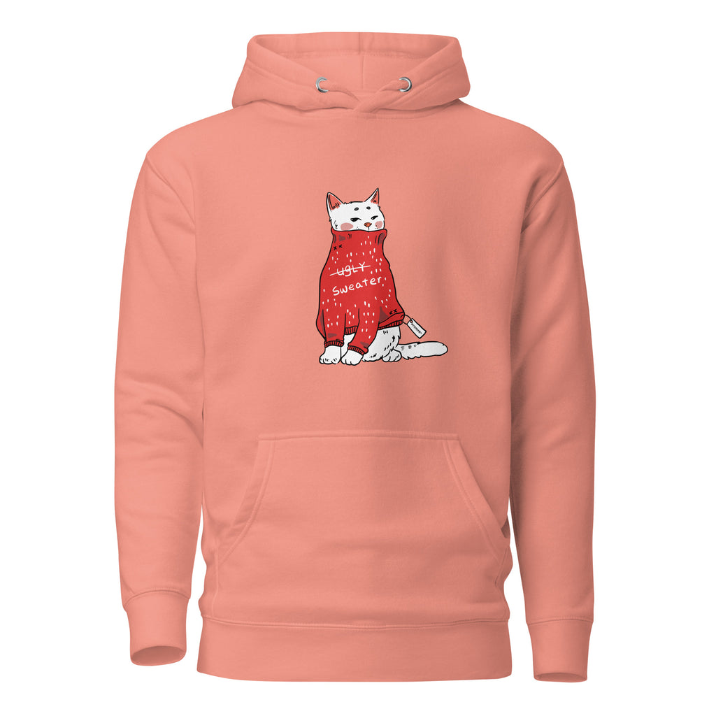 Too cute for ugly sweatshirt, Christmas hoodie, holiday hoodies