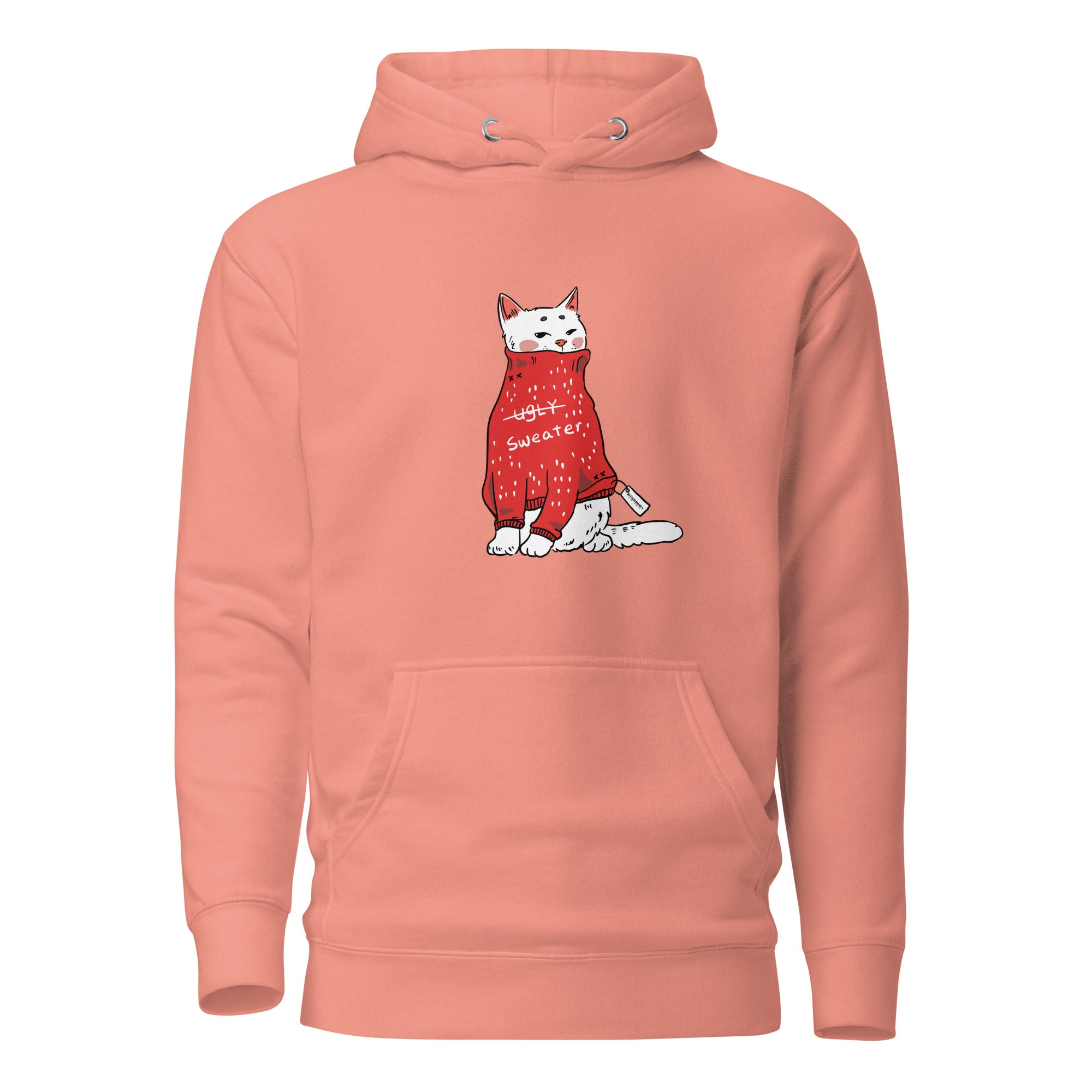 Too cute for ugly sweatshirt, Christmas hoodie, holiday hoodies