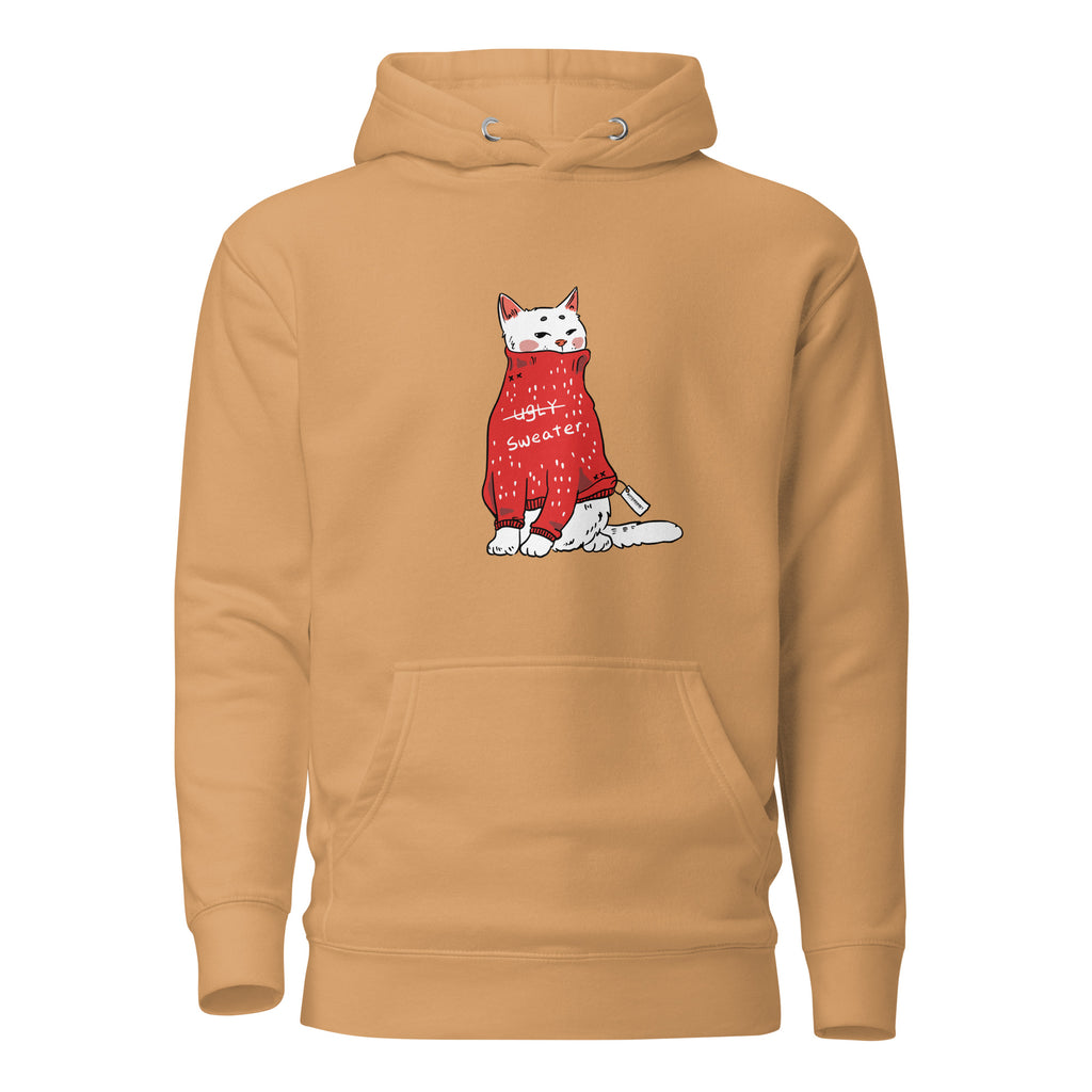 Too cute for ugly sweatshirt, Christmas hoodie, holiday hoodies