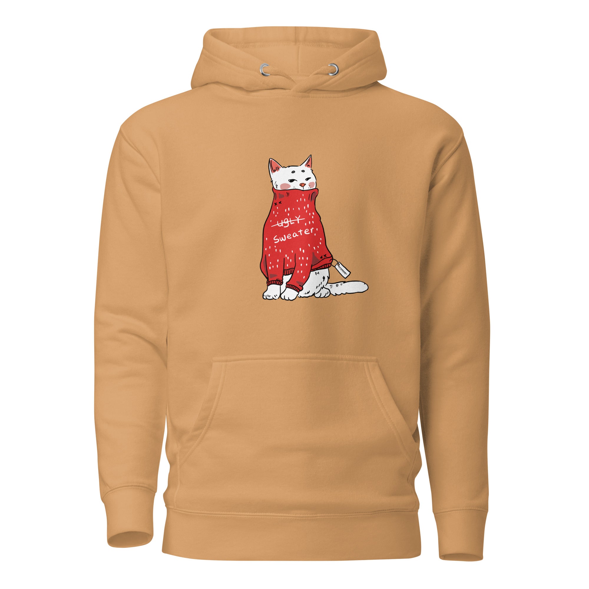 Too cute for ugly sweatshirt, Christmas hoodie, holiday hoodies