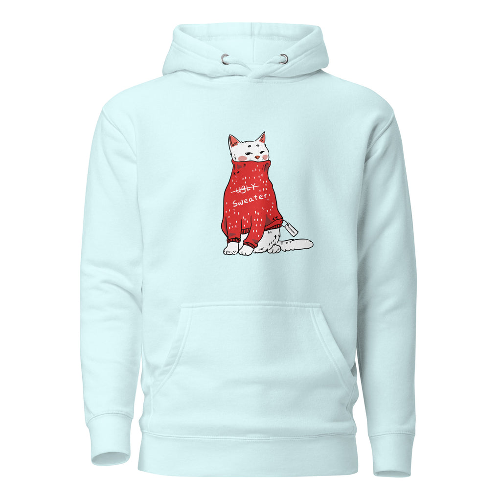 Too cute for ugly sweatshirt, Christmas hoodie, holiday hoodies