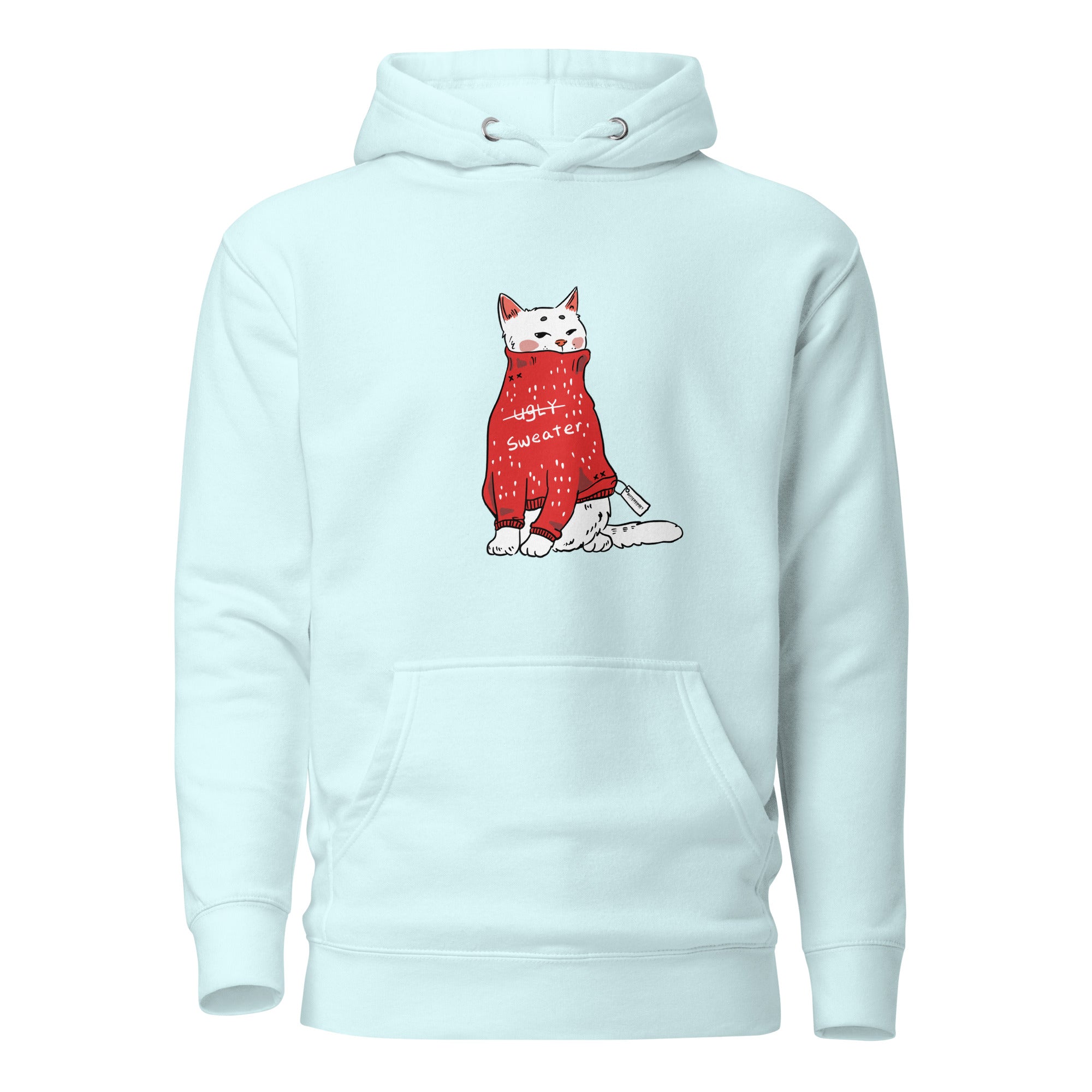 Too cute for ugly sweatshirt, Christmas hoodie, holiday hoodies