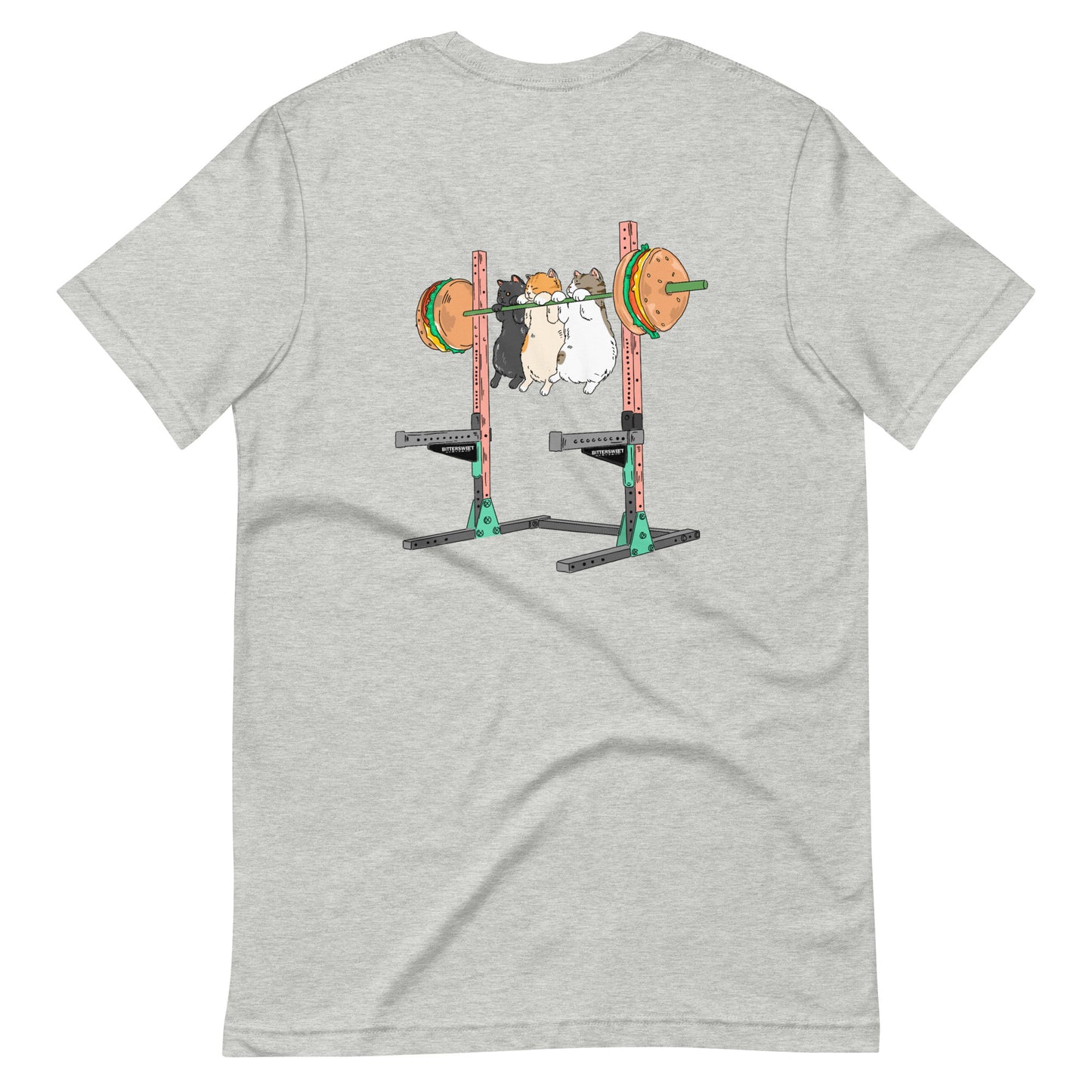 Squat stand challenge gym T-shirt, Cat T-shirt, gym wear