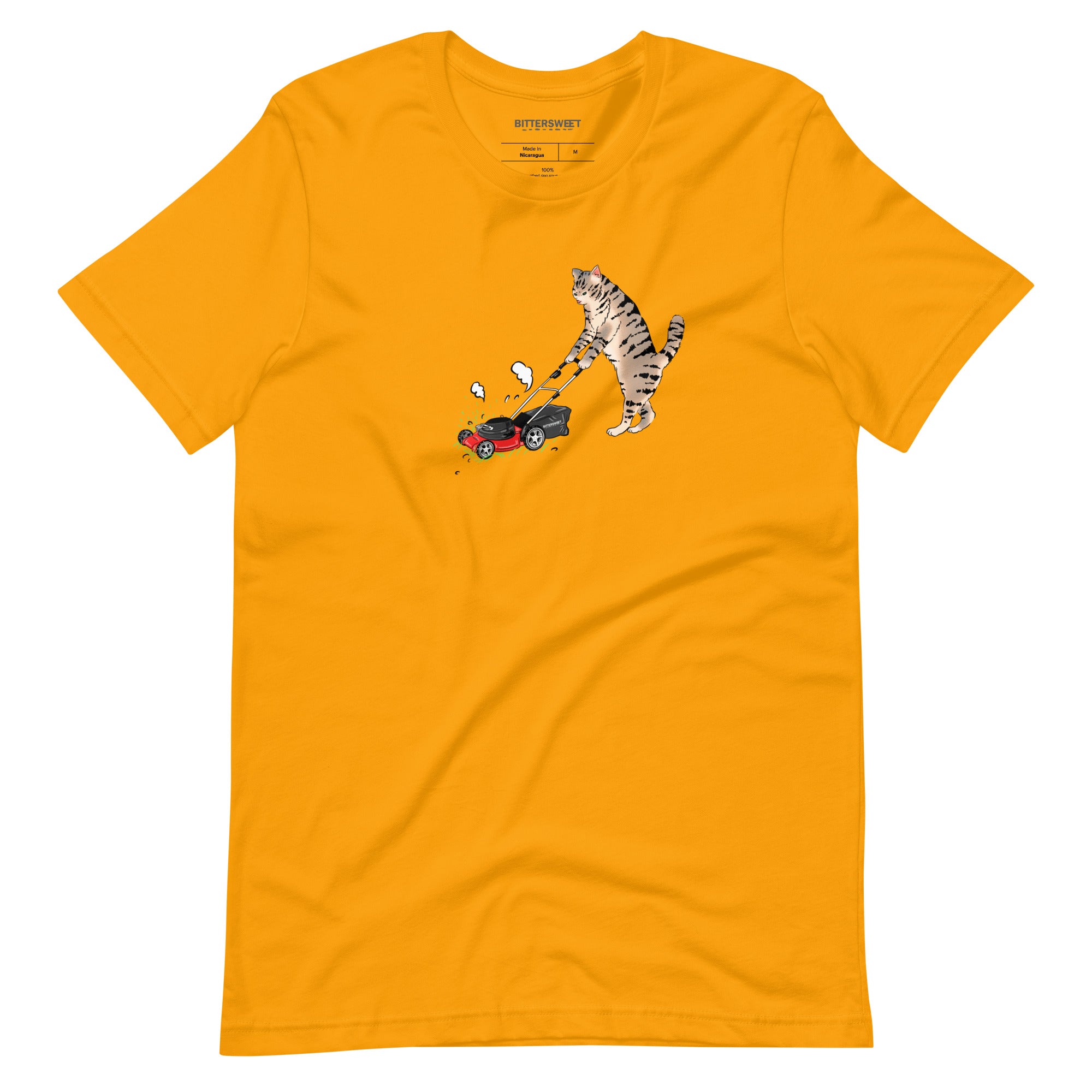 Weed fighter- Cat T shirt, graphic T shirt , mow lawn, outdoorsy