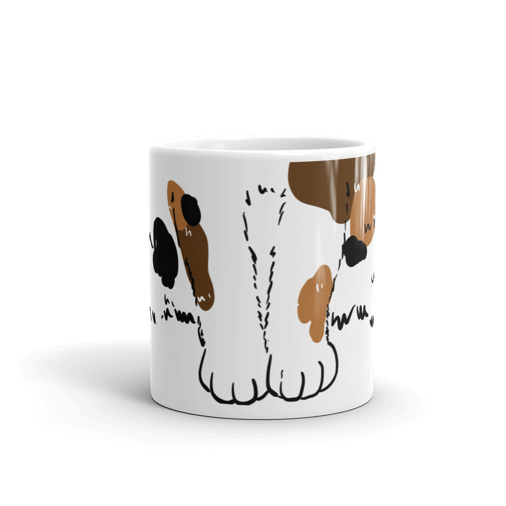 Stay pawsitive (brown ) 11oz mug