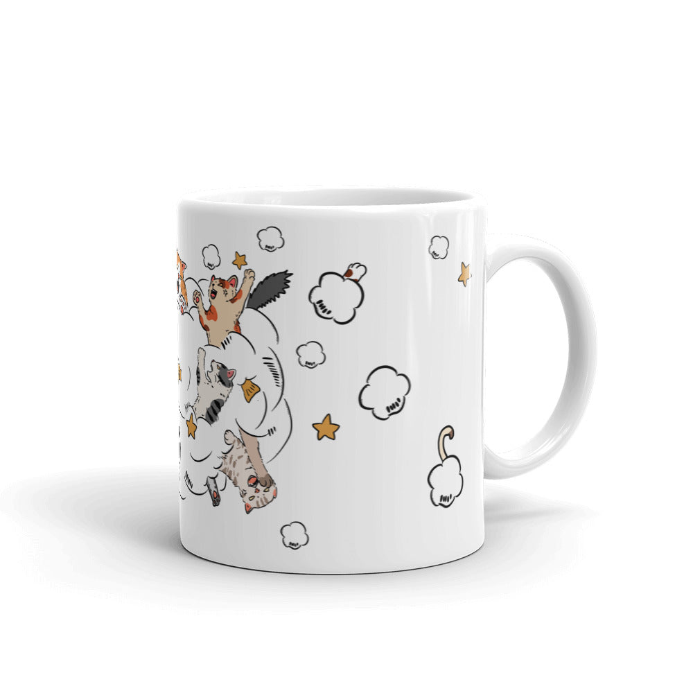 Cat fight 11oz coffee mug