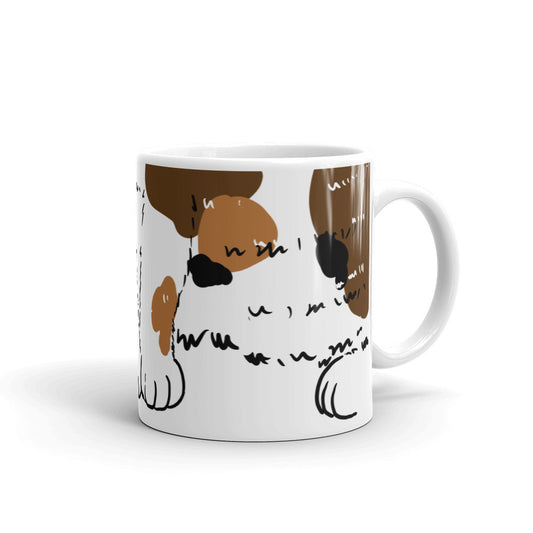 Stay pawsitive (brown ) 11oz mug